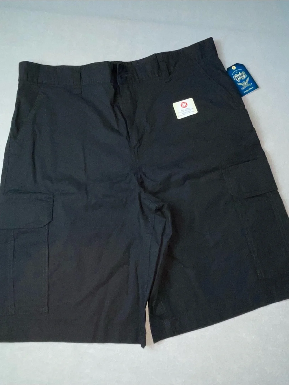 Faded Glory Black Men's Cargo Shorts with Utility Pockets Size 36